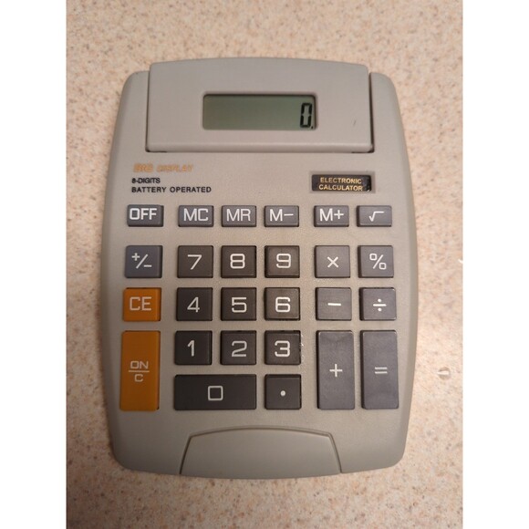 Calculator 8 - Digit Big Display Flip Up Electronic Display Battery Operated - Picture 3 of 4